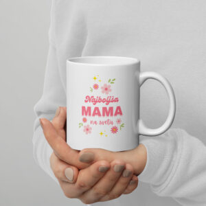 bela skodelica najboljša mama na svetu