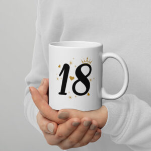 skodelica za 18 let, skodelica za 18. rojstni dan, darilo
